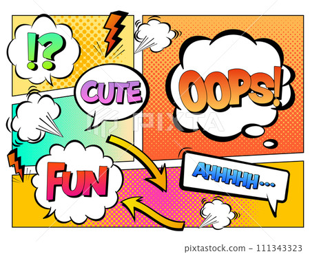 多彩波普美式漫畫背景素材1 多彩波普美式漫畫背景素材1 111343323