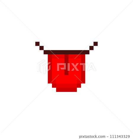 Pixel illustration of Akkanbe's tongue Pixel illustration of Akkanbe's tongue 111343329