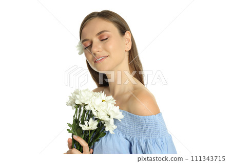 PNG, emotional, beautiful girl isolated on white background. PNG, emotional, beautiful girl isolated on white background. 111343715