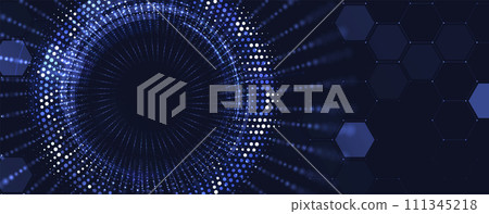 Abstract vector background. Futuristic technology style. Elegant background for business tech presentations. 111345218