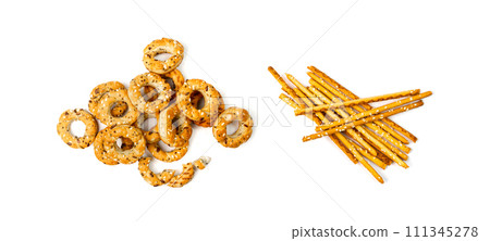 Taralli, Tarallini Isolated 111345278