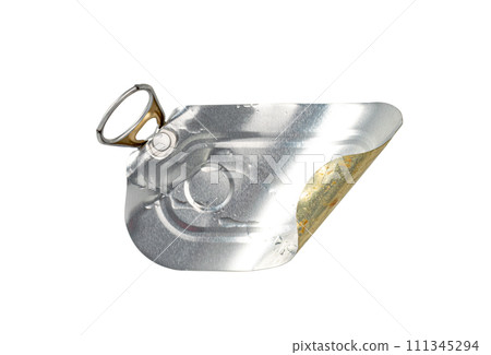 Tin Can Isolated, Preserve Template Mockup, Metal Package, Aluminum Flat Container, Tin Cans 111345294