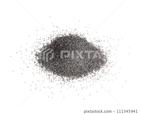 Poppy Seed, Blue Poppyseed Pile, Small Culinary Grains, Tiny Seeds, Oilseed Sprinkles 111345941