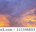 Vanilla twilight cloudy sky after the heavy raining. 111346603