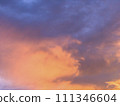 Vanilla twilight cloudy sky after the heavy raining. 111346604