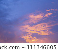 Vanilla twilight cloudy sky after the heavy raining. 111346605