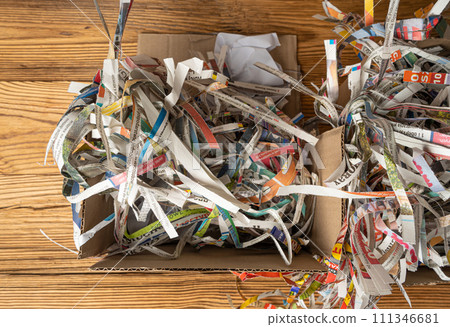 Shredded Newspaper Packaging, Paper Packing Box, Biodegradable Cardboard Packing Material 111346681