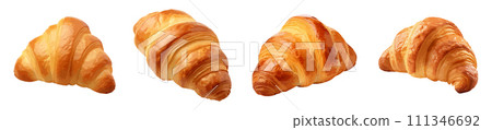Croissant vector set isolated on white background Croissant vector set isolated on white background 111346692