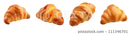 Croissant vector set isolated on white background 111346701