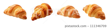 Croissant vector set isolated on white background Croissant vector set isolated on white background 111346709
