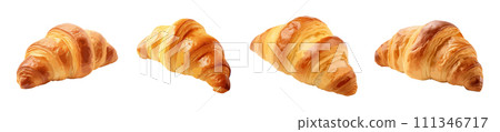 Croissant vector set isolated on white background Croissant vector set isolated on white background 111346717