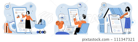 Insurance claim form vector illustration. Health care finds its sanctuary in insurance claim form, guardian document well-being The insurance claim form is financial architect, designing structures Insurance claim form vector illustration. Health care finds its sanctuary in insurance claim form, guardian document well-being The insurance claim form is financial architect, designing structures 111347321