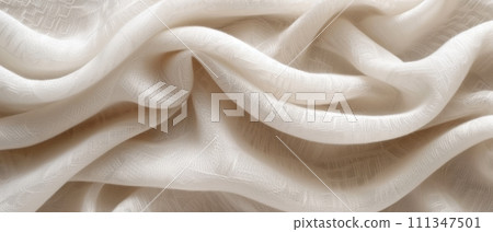 Gentle fabric folds, soft pastel colors, smooth and calming texture for background Gentle fabric folds, soft pastel colors, smooth and calming texture for background 111347501
