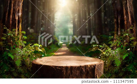 Fantastic forest pedestal 111347595