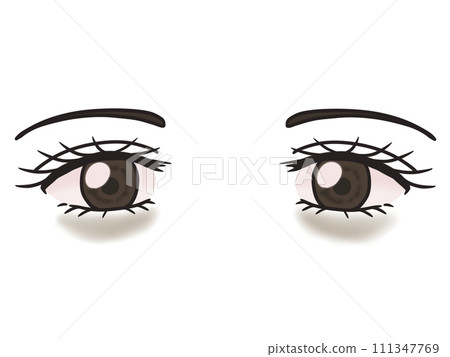 brown dark circles around the eyes 111347769