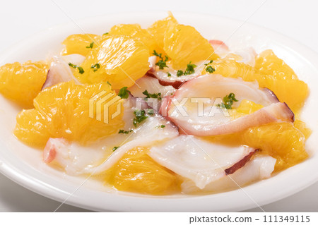 Iyokan and Hokkaido water octopus carpaccio 111349115