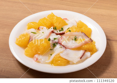 Iyokan and Hokkaido water octopus carpaccio 111349120