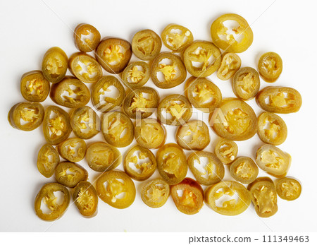 Pickled Jalapeno, Marinated Green Jalapenos, Hot Mexican Pepper Slices, Pickled Green Jalapeno 111349463