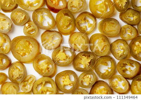 Pickled Jalapeno, Marinated Green Jalapenos, Hot Mexican Pepper Slices, Pickled Green Jalapeno 111349464