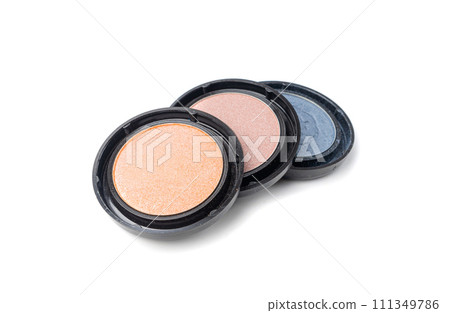 Eye Shadow Palettes Isolated, New Makeup Palette, Crushed Natural Glitter Pigment Texture 111349786