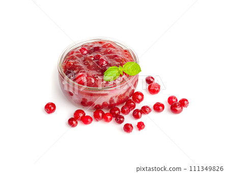 Cranberry Jam Smear, Red Marmalade Splash, Cranberries Jelly, Fruity Confiture Smudge Cranberry Jam Smear, Red Marmalade Splash, Cranberries Jelly, Fruity Confiture Smudge 111349826