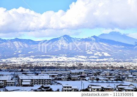 Around Sakudaira Station, looking towards Mt. Asama (Saku City, Nagano Prefecture) [2024.2] 111350091