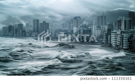 Cities affected by tsunami 111350161