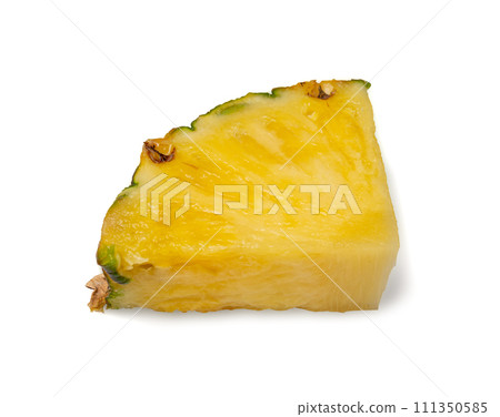 Pineapple Cuts Isolated, Raw Ananas Pieces, Comosus Tropical Fruit Chunks, Ripe Pine Apple Slices on White Pineapple Cuts Isolated, Raw Ananas Pieces, Comosus Tropical Fruit Chunks, Ripe Pine Apple Slices on White 111350585