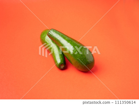 Avocado Isolated, Whole Avokado, Green Avocados Slice, Fresh Alligator Pear, Long Avocado Fruit Avocado Isolated, Whole Avokado, Green Avocados Slice, Fresh Alligator Pear, Long Avocado Fruit 111350614