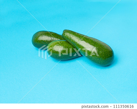 Avocado Isolated, Whole Avokado, Green Avocados Slice, Fresh Alligator Pear, Long Avocado Fruit Avocado Isolated, Whole Avokado, Green Avocados Slice, Fresh Alligator Pear, Long Avocado Fruit 111350616