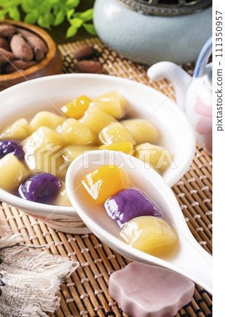 Sweet potato balls 111350957