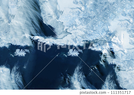 Antarctica from space. Elements of this image furnished by NASA Antarctica from space. Elements of this image furnished by NASA 111351717