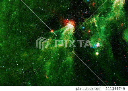 Green space nebula. Elements of this image furnished by NASA Green space nebula. Elements of this image furnished by NASA 111351749