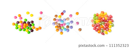 Small Round Candies Isolated Small Round Candies Isolated 111352323