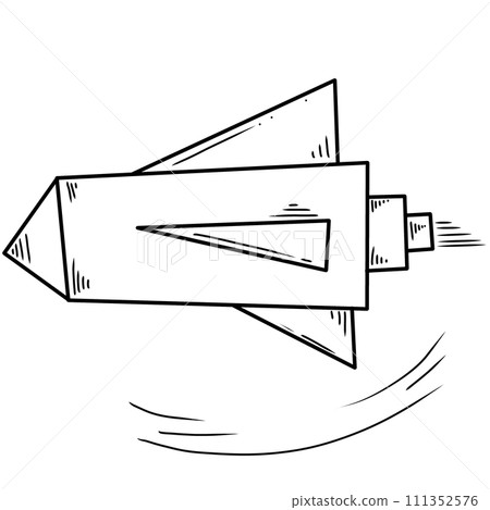 black line art of a rocket on a transparent background, coloring book art supply for kids black line art of a rocket on a transparent background, coloring book art supply for kids 111352576