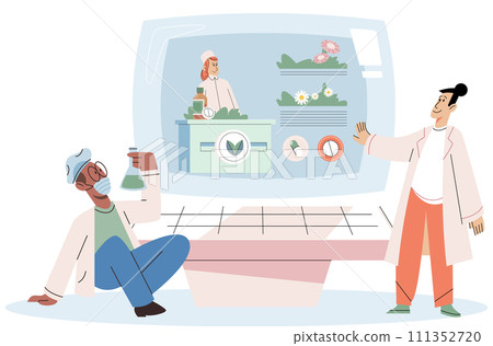 Herbal medicine vector illustration. The herbal - Stock