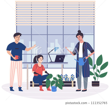 Office rest vector illustration. Finding simplicity and tranquility in office rest areas enhances overall employee experience and satisfaction Taking breaks for fun and entertainment in workplace Office rest vector illustration. Finding simplicity and tranquility in office rest areas enhances overall employee experience and satisfaction Taking breaks for fun and entertainment in workplace 111352765