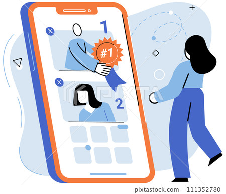 Mobile app marketing vector illustration. Financial considerations play significant role in mobile app capitalization and monetization Capital investments are essential for fueling growth mobile app Mobile app marketing vector illustration. Financial considerations play significant role in mobile app capitalization and monetization Capital investments are essential for fueling growth mobile app 111352780