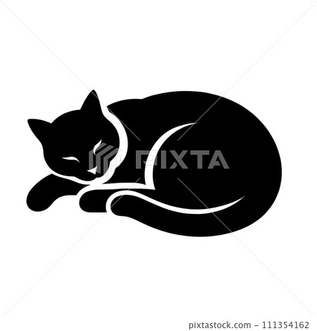 坐著的貓圖標 111354162