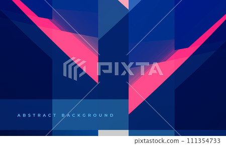 Blue and pink modern abstract background with geometric shapes. 111354733