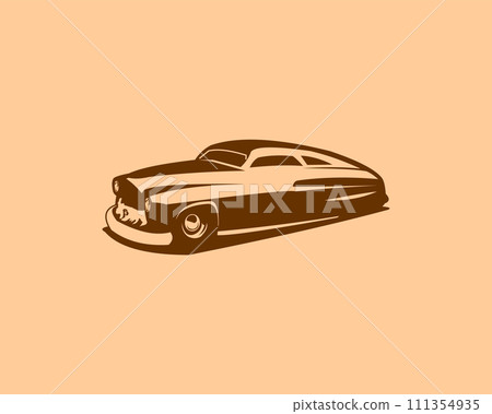 1949 murcury coupe isolated on white background side view. best for badges, emblems, icons. vector illustration available in eps 10. 1949 murcury coupe isolated on white background side view. best for badges, emblems, icons. vector illustration available in eps 10. 111354935