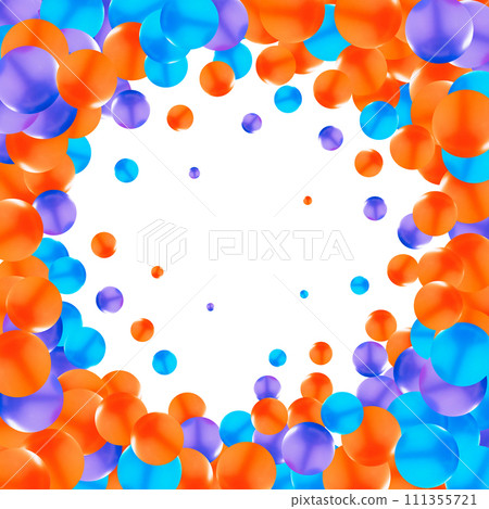 Beautiful ball round holographic gradient iridescent background colorful illustration Beautiful ball round holographic gradient iridescent background colorful illustration 111355721