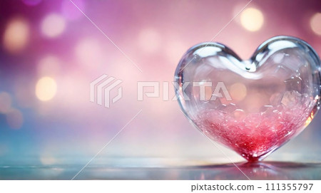 An artistic background with a hearts, valentine concept. 111355797