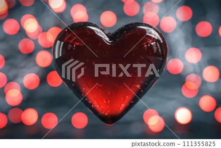 An artistic background with a hearts, valentine concept. An artistic background with a hearts, valentine concept. 111355825