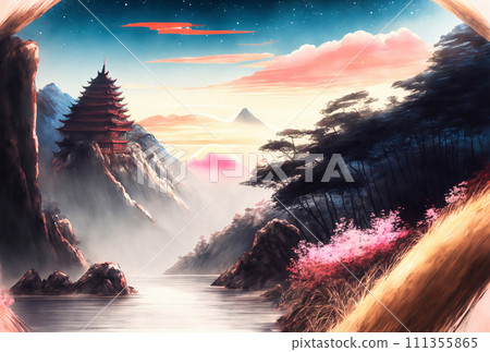 Traditional Chinese Ancient Architecture Scenery Wallpaper 111355865