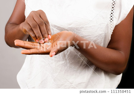 closeup of african girl. closeup of african girl. 111358451