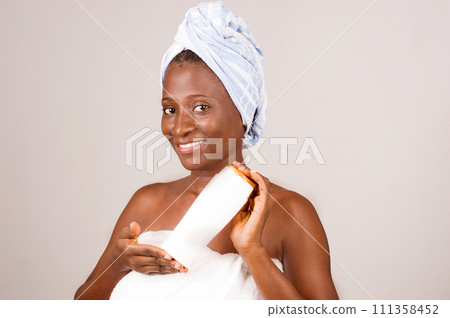 closeup of african girl. closeup of african girl. 111358452