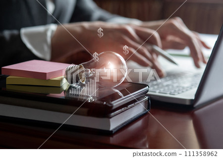 Innovative ideas during the work process for more profit. 111358962