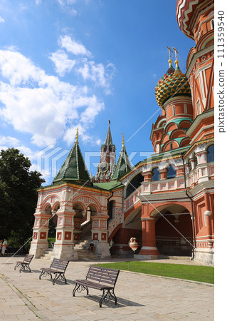 The Cathedral of Vasily the Blessed known as Saint Basil's Cathedral. The Cathedral of Vasily the Blessed known as Saint Basil's Cathedral. 111359540