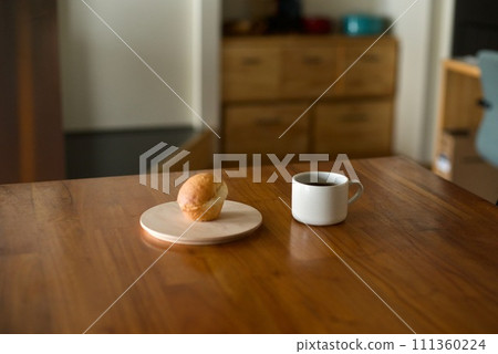 snack bread and hot coffee snack bread and hot coffee 111360224